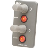 Max Power Electric Thruster Double Joystick Control Panel - Grey
